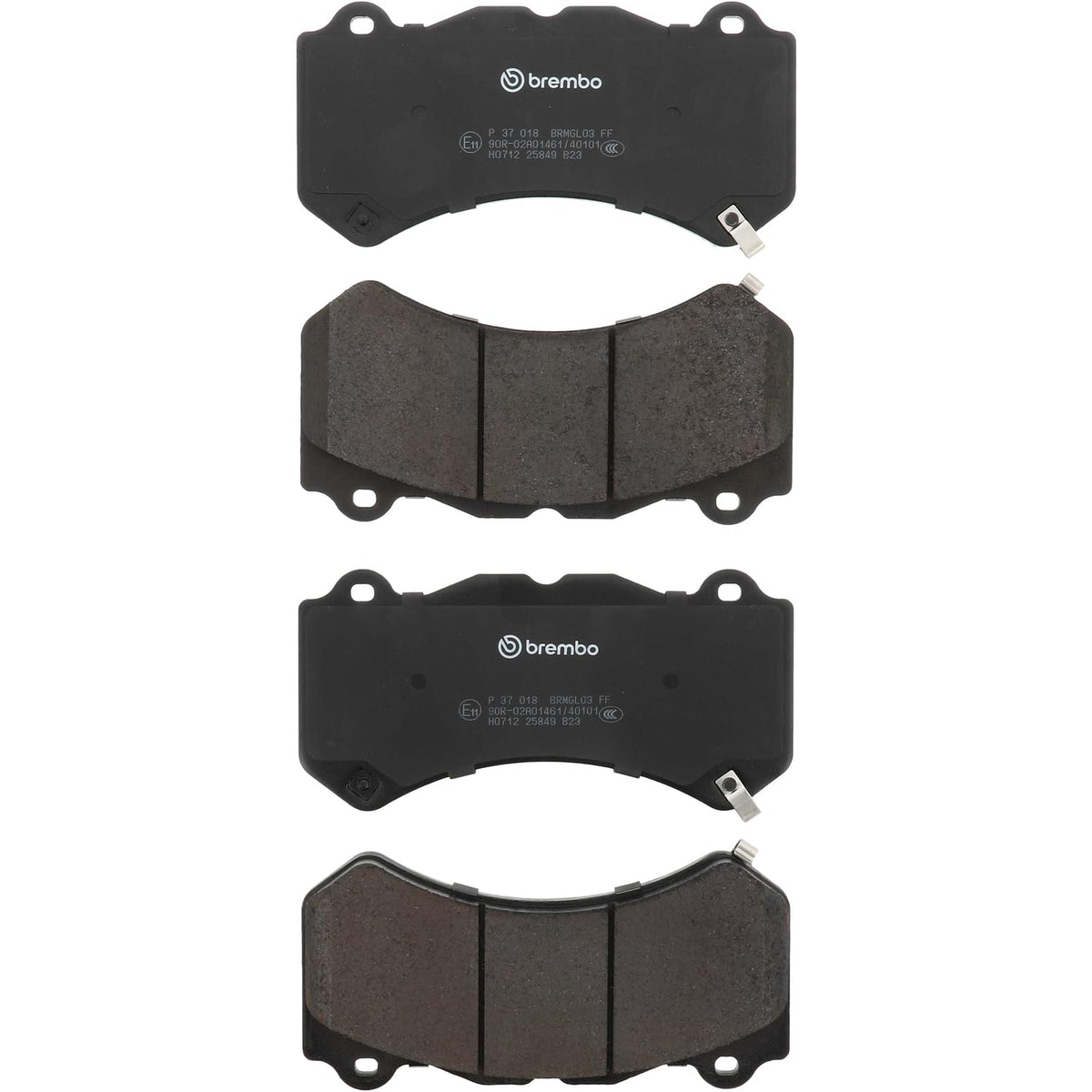 BREMBO P37018 Brembo P37018 Low-Met Alloy Steel Front Disc Brake Pad Set CADILLAC/CHEVROLET/DODGE/JEEP/NISSAN OE# 00K68144427AB