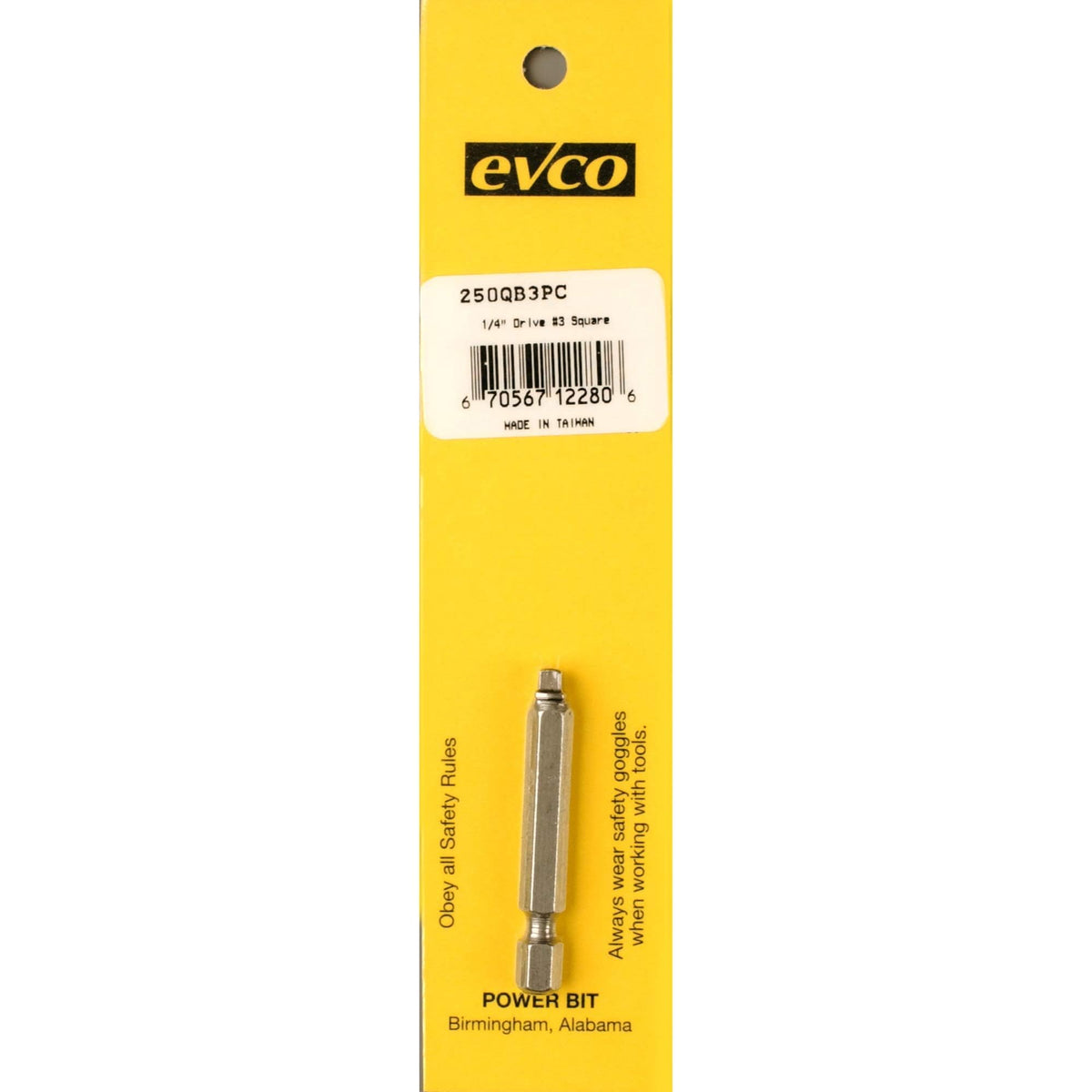 AP PRODUCTS 009-250QB3PC Ap Products 009-250QB3PC SQUARE RECESS POWER BIT 1
