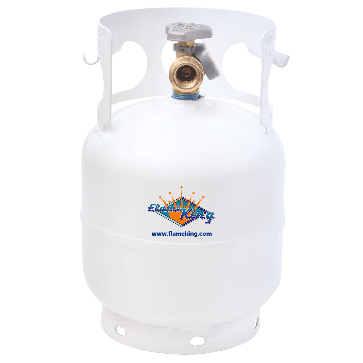 FLAME KING YSN5LB-GAUGE Flame King 5LB (1.25-Gallon Capacity) EMPTY Propane Tank w/Built-in Gauge