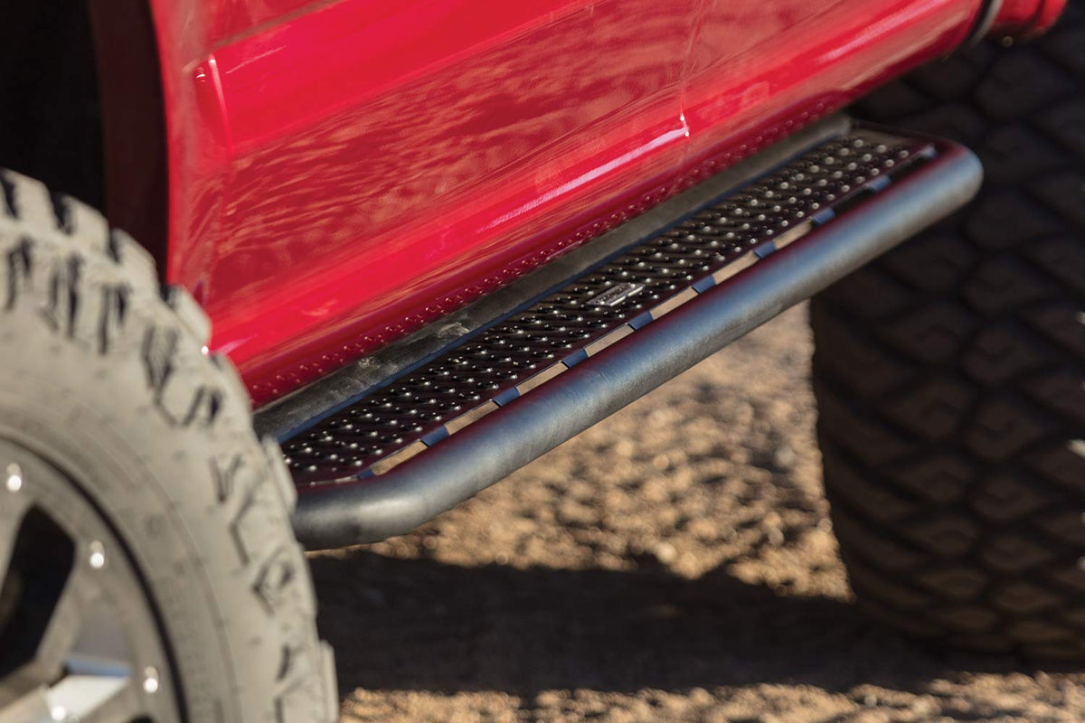 GO RHINO D64435T Go Rhino Dominator Xtreme D6 SideSteps Sidestep & Brackets | Mild Steel, Textured Black | D64435T | Fits 2022-2024 Toyota Tundra Double Cab Pickup