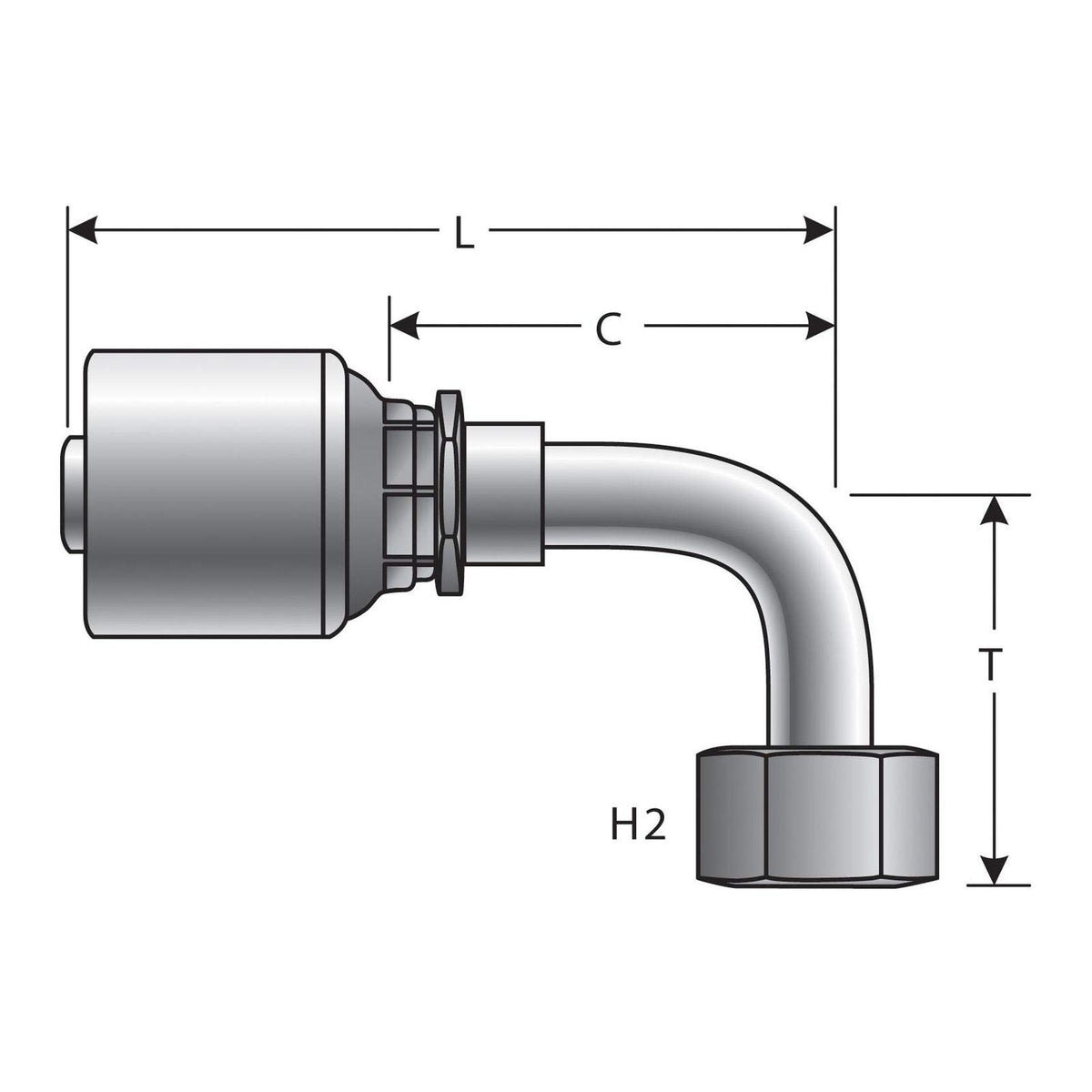 Gates G25180-2020 HYDRAULIC COUPLING-MEGACRIMP