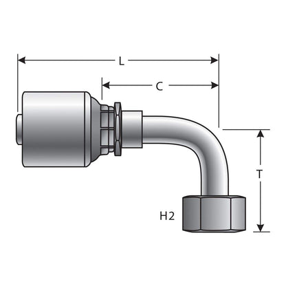 Gates G25180-2020 HYDRAULIC COUPLING-MEGACRIMP