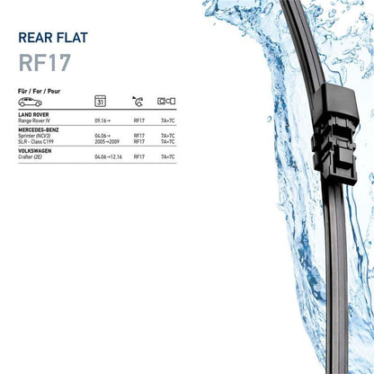Hella 358179171 9XW 358 179-171 Rear Flat Wiper Blade