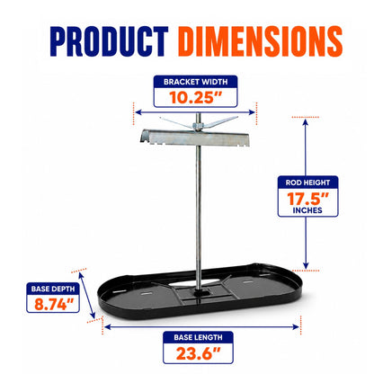 FLAME KING KT20MNT Flame King Dual RV Propane Tank Cylinder Rack for RVs and Trailers for 20lb Tanks - KT20MNT (Tanks Sold Separately)
