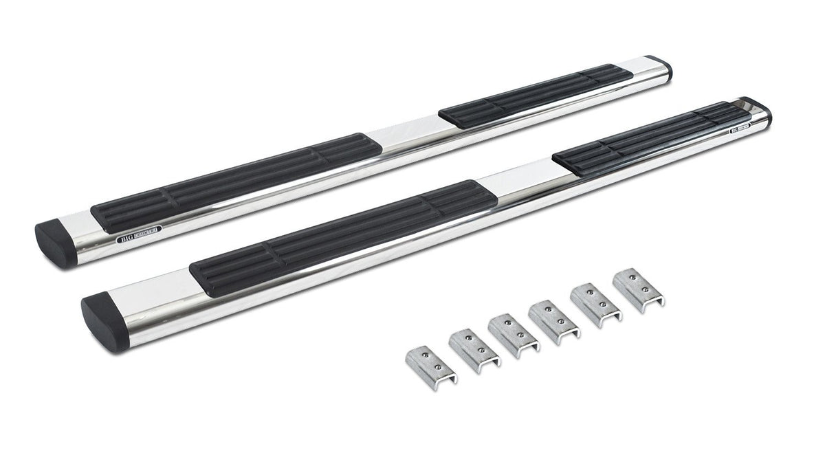 GO RHINO 686404687PS Go Rhino 6" OE Xtreme Sidesteps & Brackets – Stainless Steel, Polished – 686404687PS – Fits 2007-2019 Chevrolet Silverado & GMC Sierra Crew Cab (See Description)
