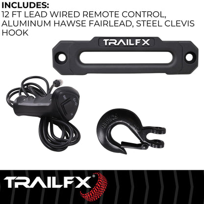 TrailFX WXVS95B X95 Winch Synthetic Rope Winch