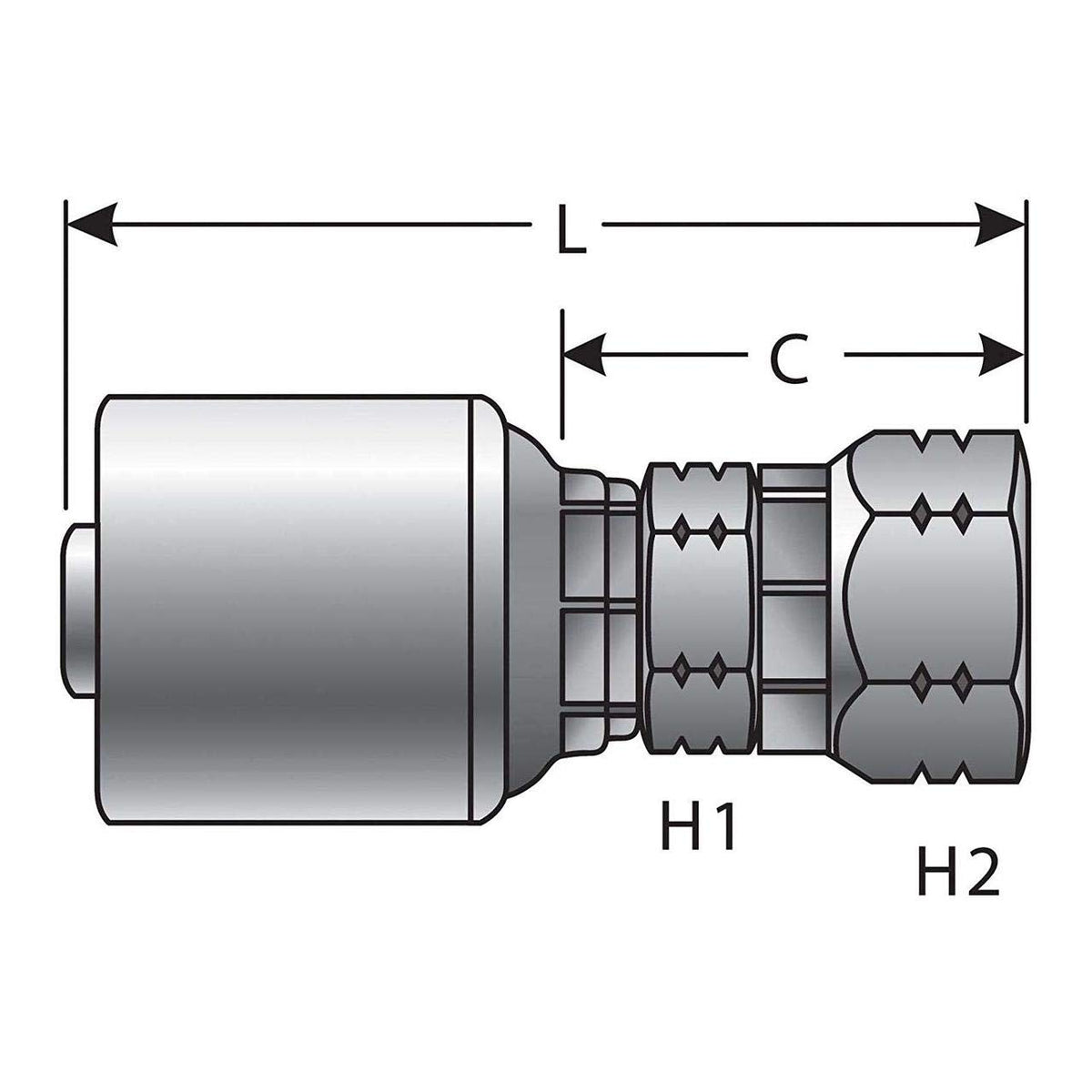 Gates G25910-0606 HYDRAULIC COUPLING-MEGACRIMP