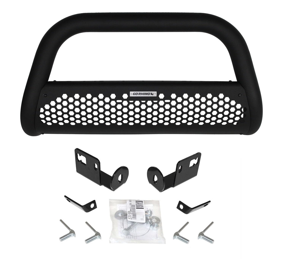 GO RHINO 55288T Go Rhino RC2 Grille Guard & Mounting Brackets Kit | Mild Steel, Textured Black | 55288T | Fits 2009-2024 Ford F-150 (Excludes Models with Front Park Assist)