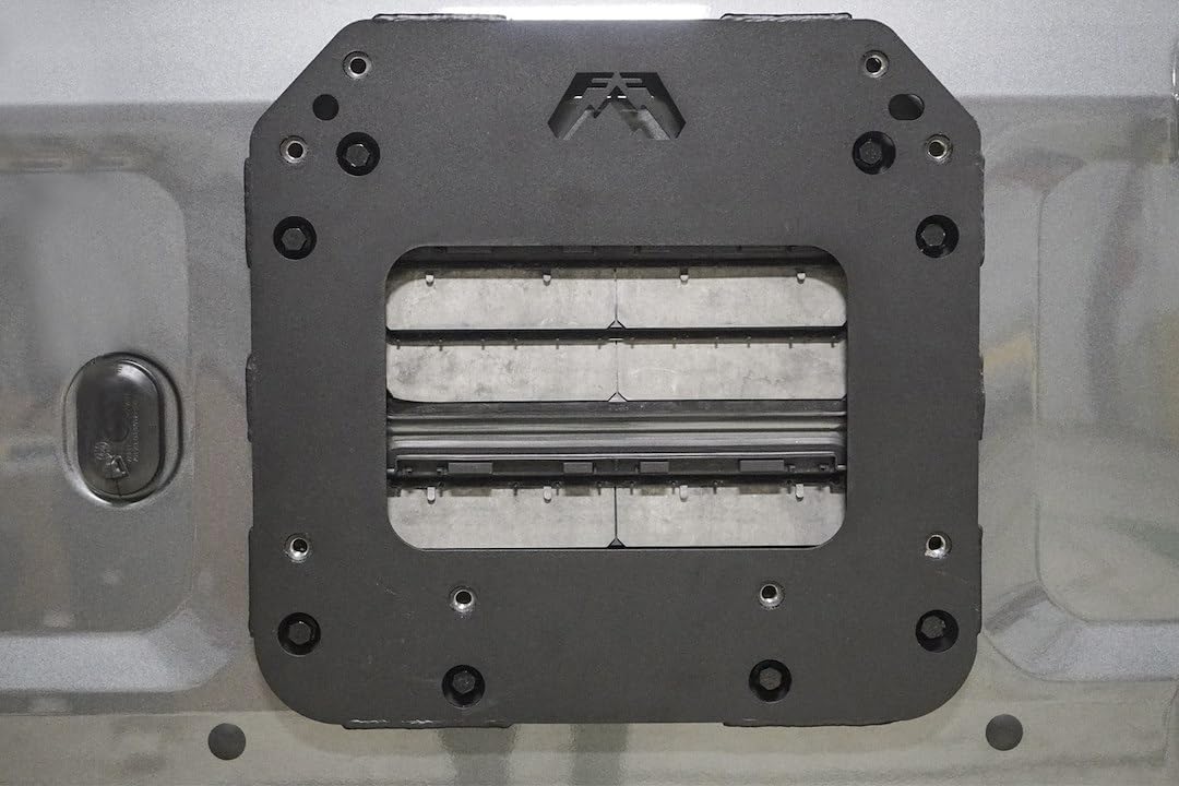 FAB FOURS FB21-Y5251T-1 Fab Fours FB21-Y5251T-1 Tire Carrier Relocation Bracket fits 21-23 Ford Bronco - 2 Stage Black Powder Coated