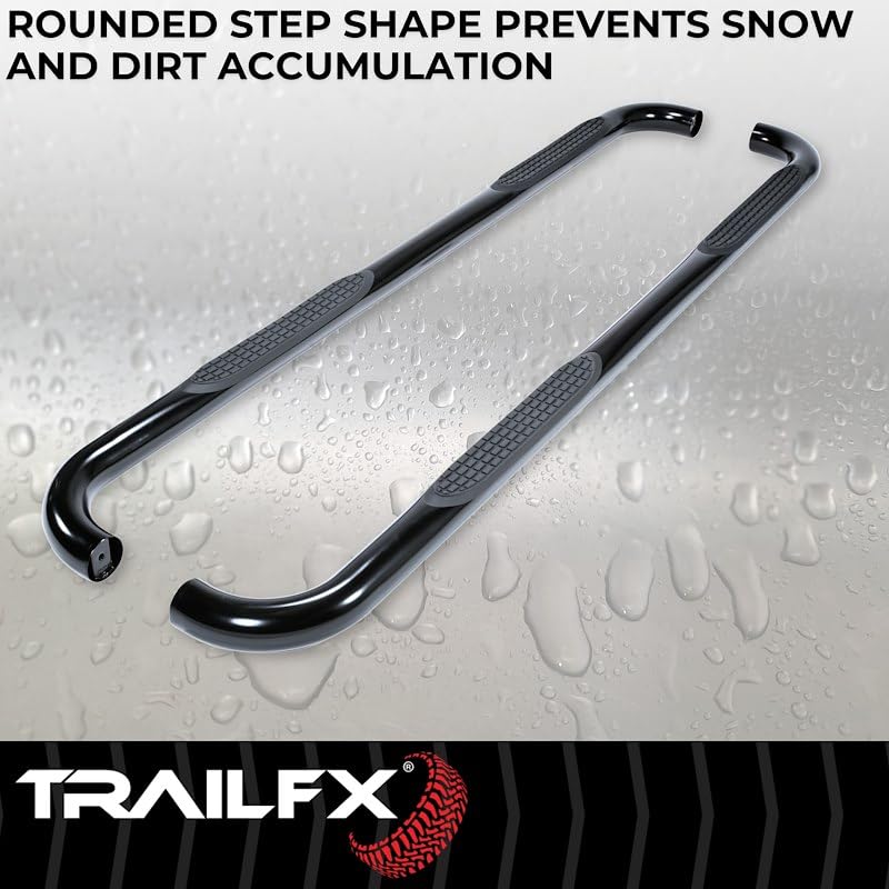 TrailFX 1130304093 Trail FX Black 3" Side Bar