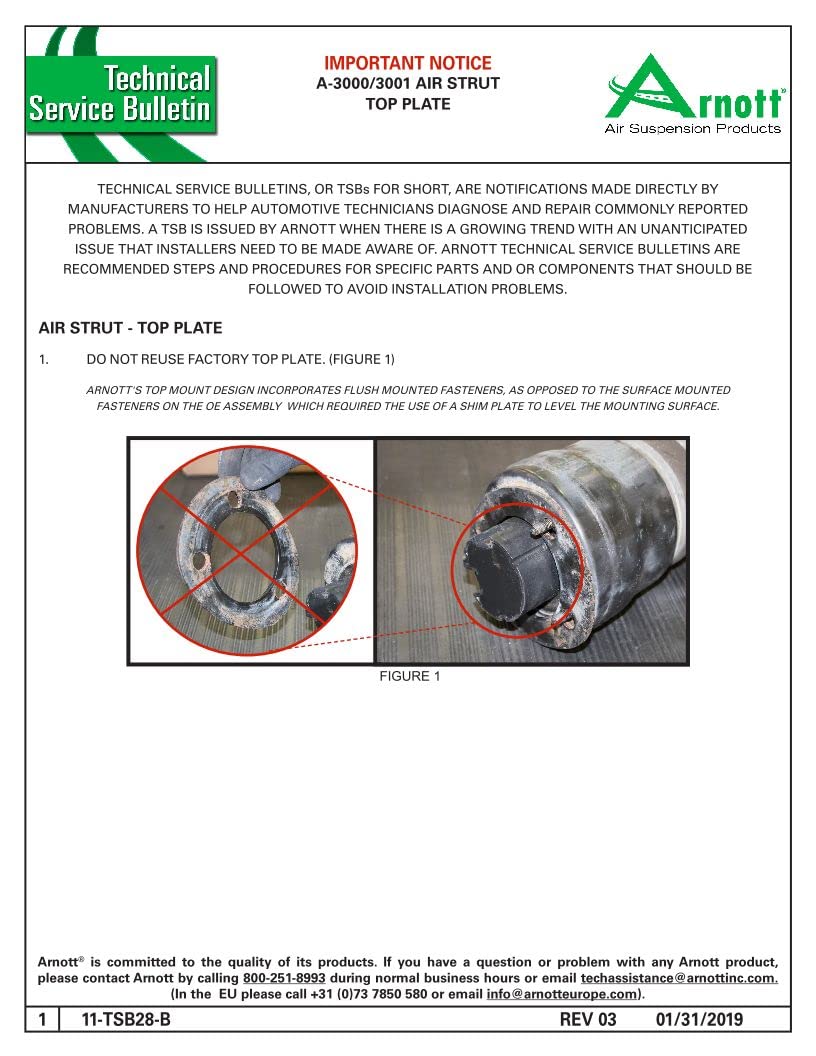 ARNOTT AS-3001 Arnott Replacement For E320 E350 E500 E550 4Matic W211 Front Left Air Strut