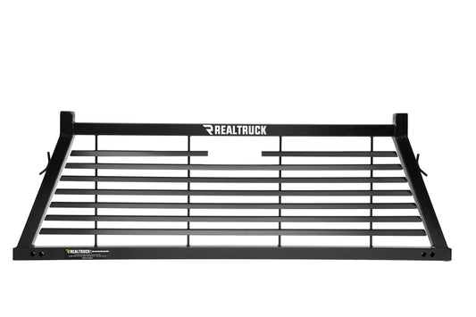 BACKRACK 12800 RealTruck BACKRACK Louvered Rack Frame Only | Black, No Drill | 12800 | Fits 2017-2020 Ford F-250/F-350/F-450 Super Duty; 2002-2025 Dodge RAM 1500/2500/3500; 2017-2020 Ford F-250/F-350/F-450 & Others