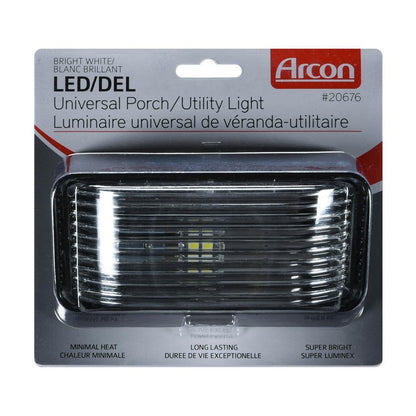 ARCON 20676 Arcon 20676 LED BW RCT PRCH LITE WO/SW BLK-CLR