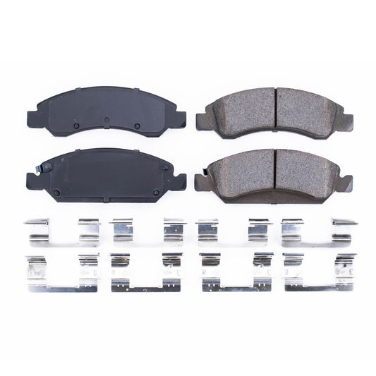 Powerstop 17-1363 Z17 Replacement Ceramic Brake Pads Front