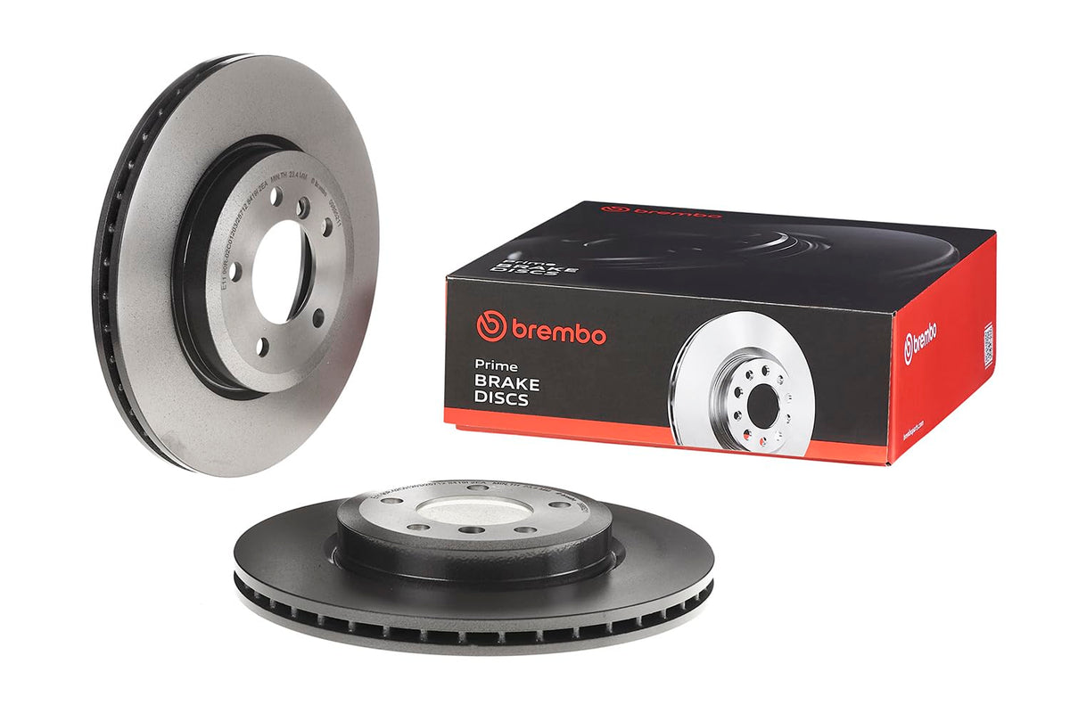 BREMBO 09895211C02 Brembo 09.8952.11 UV Coated vented Front Brake Rotor BMW OE# 34116855156