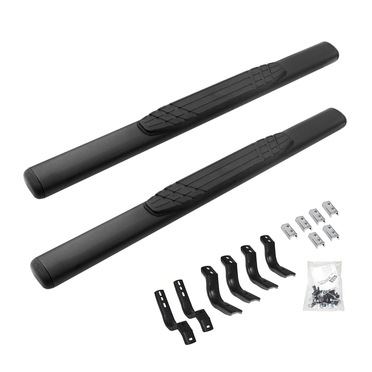 GO RHINO 684412952T RealTruck 4" OE Xtreme Sidesteps & Brackets | Galvanized Steel, Textured Black | 684412952T | Fits 2021-2026 Ford Bronco 2-Door (Excludes Bronco Sport)