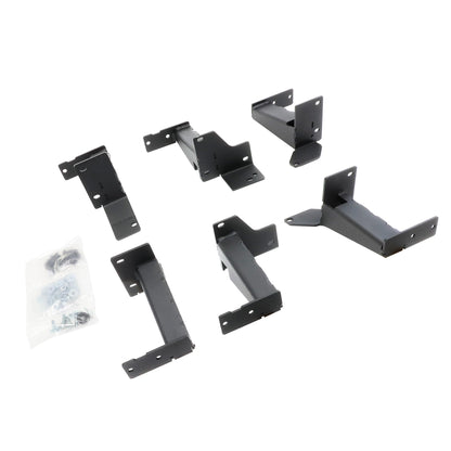 GO RHINO FSD64425T Go Rhino Dominator Xtreme D6 Side Steps & Frame Mounting Brackets | Mild Steel, Textured Black | FSD64425T | Fits 2014-2023 Toyota 4Runner (Excludes Limited, Nightshade Edition & TRD Sport)