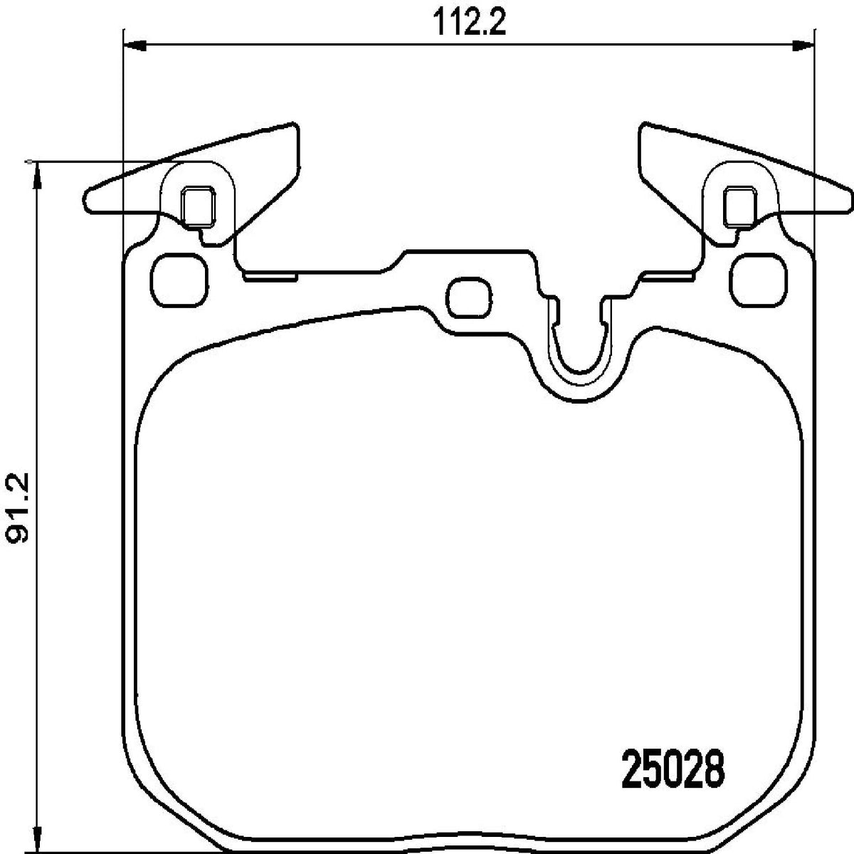 BREMBO P06088 Brembo P06088 Low-Met Alloy Steel Front Disc Brake Pad Set BMW OE# 34106878878