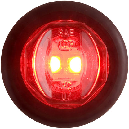 OPTRONICS MCL11RKB Optronics Led C/M 3/4 Rnd Red Marker Lt Red 2 Diode W/Grmt