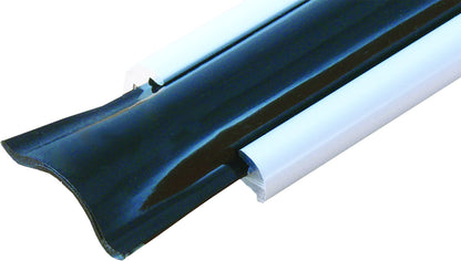 RV DESIGNER E532 RV Designer 3/4 Inch Wide Vinyl Trim Insert for RVs - Flexible Molding, Exterior Use, and Roof Edge Molding - Ideal for Travel Trailers and Campers, Heavy Duty, 50 Foot Roll, Black