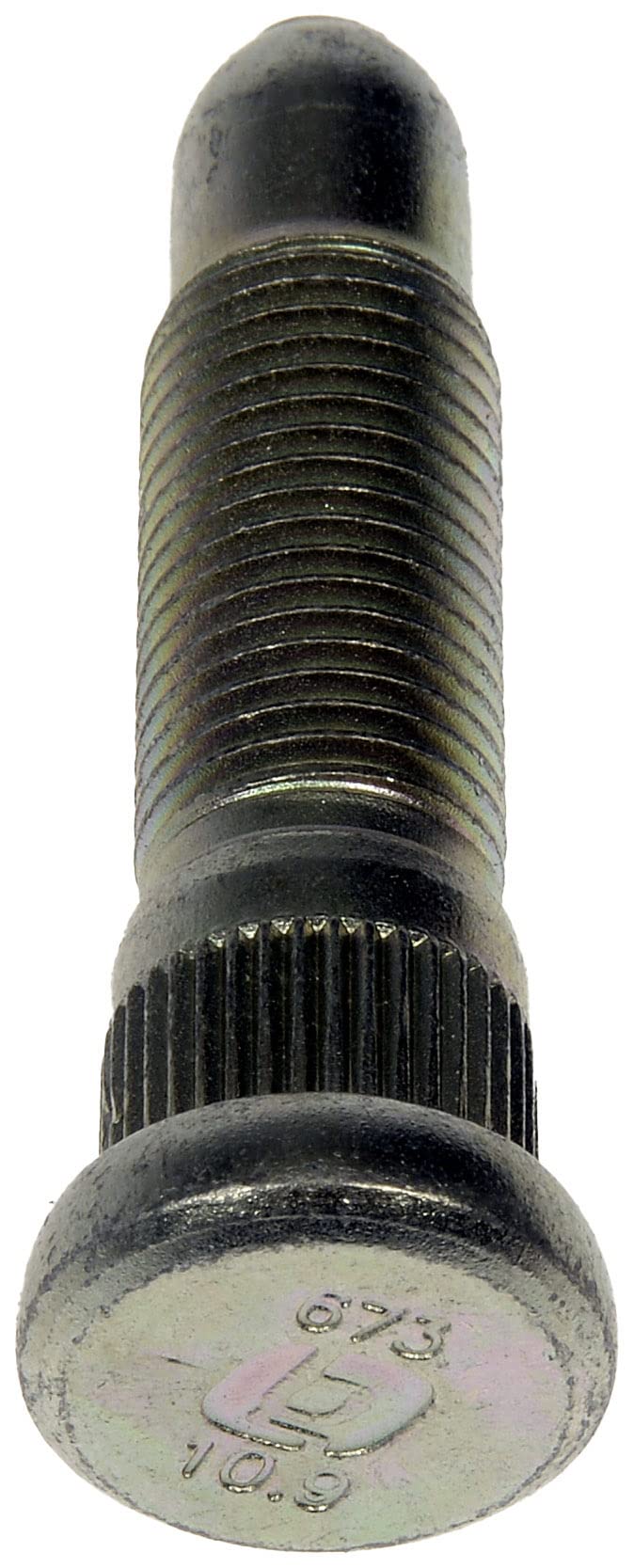 DORMAN 610-673 Dorman 610-673 Front M14-1.50 Serrated Wheel Stud - 15.75 mm Knurl, 64.50 mm Length Compatible with Select Chevrolet/GMC Models, 10 Pack