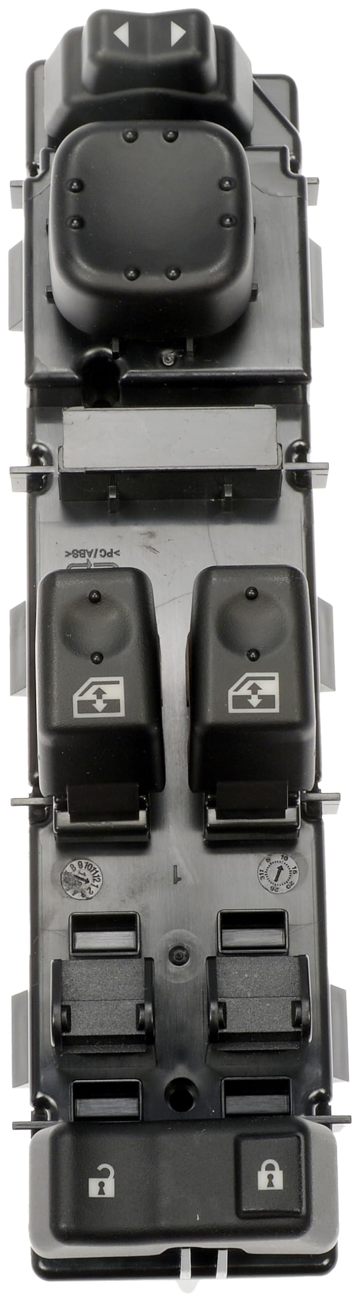 DORMAN 920-023 Dorman 920-023 Front Driver Side Master Window Switch Assembly - 5 Button Compatible with Select Chevrolet/GMC Models