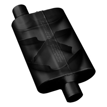 FLOWMASTER 8042543 Flowmaster 8042543 40 Series Muffler 409S - 2.50 Offset In and 2.50 Offset Out - Aggressive Sound