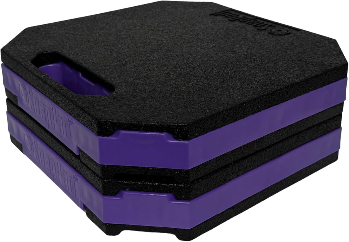 SNAPPAD STK2-GREEN SnapPad StakPad RV Leveling Blocks – Precise Fit for Class A, B & C Motorhomes, Fifth Wheels, Travel Trailers – 12x12” – Bigger Surface Area, More Stability – Pack of 2 Leveling Blocks for RVs - Green