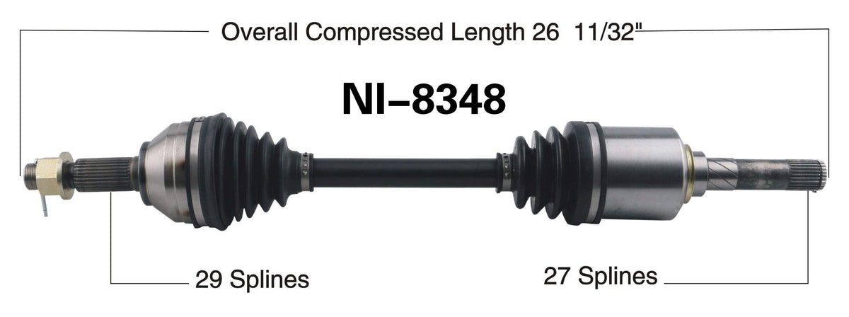 TRAKMOTIVE NI-8348 Trakmotive NI-8348 NEW CV AXLE