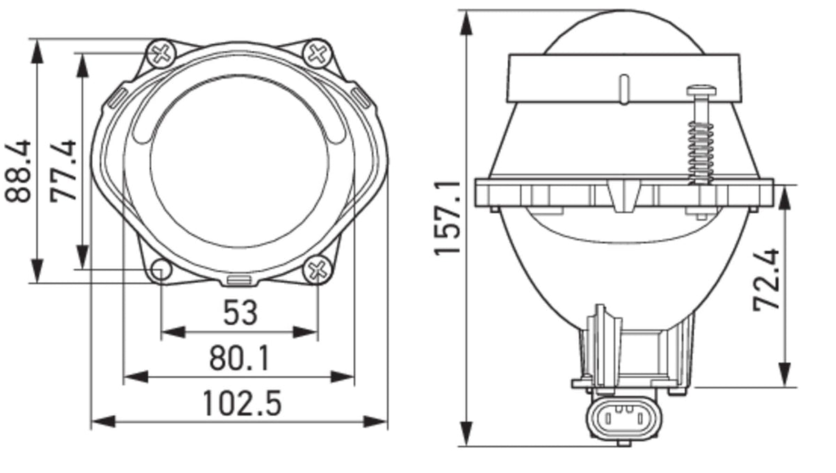 HELLA 998570001 Hella 998570001 Hlmp Module 60 Hb3 Lo Sae M, Multi