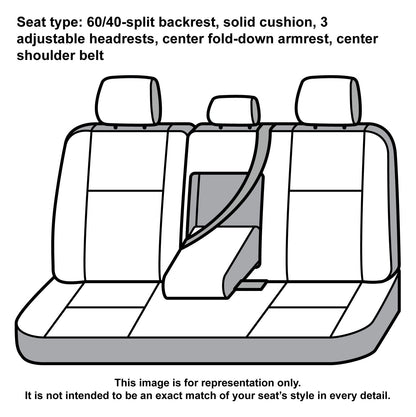 COVERCRAFT SSC8519COBK Covercraft Carhartt Super Dux SeatSaver Custom Seat Covers – SSC8519COBK – 2nd Row 60/40 Bench Seat – Compatible with 2021 Ford Bronco Sport – Black