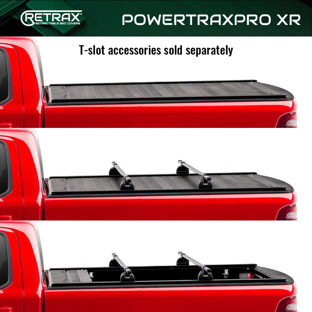 RealTruck T-90484 RealTruck Retrax PowertraxPRO XR Retractable Truck Bed Tonneau Cover – T-90484 – Fits 2020 - 2025 Chevy/GMC Silverado/Sierra 2500/3500HD (does not fit w/ factory side storage boxes) 6' 10" Bed (82.2")