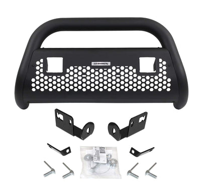 GO RHINO 55642T Go Rhino! 55642T RC2 LR Textured Black Front Guard for Dodge (Complete Kit: Front Guard+Brackets, Rhino! Charger 2)