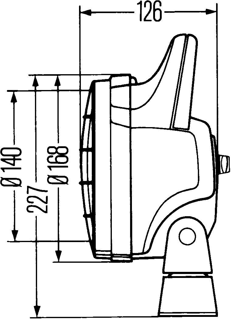 Hella 003470031 WORKLIGHT Matador H3