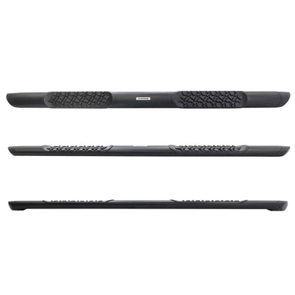 GO RHINO V3443580T Go Rhino V3443580T V-Series V3 Aluminum Side Steps w Mounting Brackets Kit - TextBlack - Double Cab for Toyota 22-24 Tundra (Extended Cab Pickup)