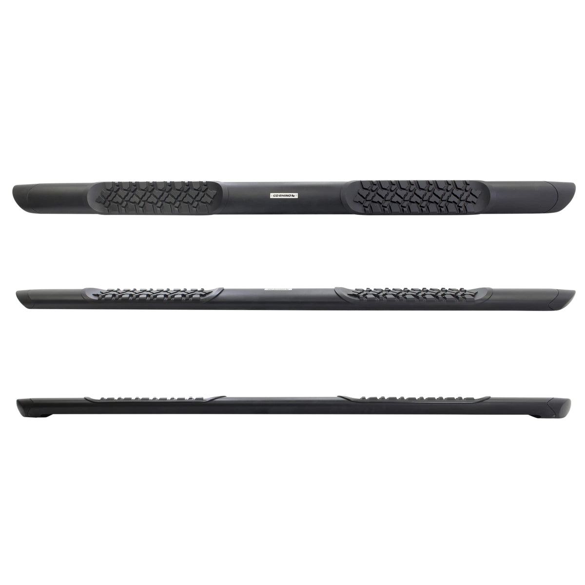 GO RHINO V3409980T Go Rhino V3409980T V-Series V3 Aluminum Side Steps and Mounting Brackets Kit - Textured Black for Ram 11-14 1500, Dodge 09-10 Ram 1500 (Extended Cab Pickup)