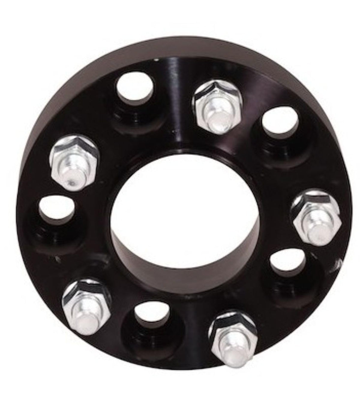 TRAILFX W545005HC Trailfx Wheel Spacer W545005HC, 5 x 4.50 Inch Bolt Pattern, 1.25 Inch Thickness, Wheel Stud Mount, 71.50 Millimeter Hub Size, Black, Aluminum, Set of 2, 10 Set of Bolts and Nuts, Hub Centric