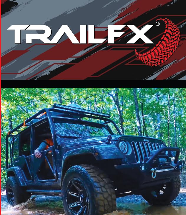TRAILFX 4531H TrailFX Rainguard Window Vents Fits Chevrolet Tahoe 2015-2020 Smoke Acrylic Low Profile Tape-On Side Window Deflectors Set of 4 Rainguards TrailFX 4531H