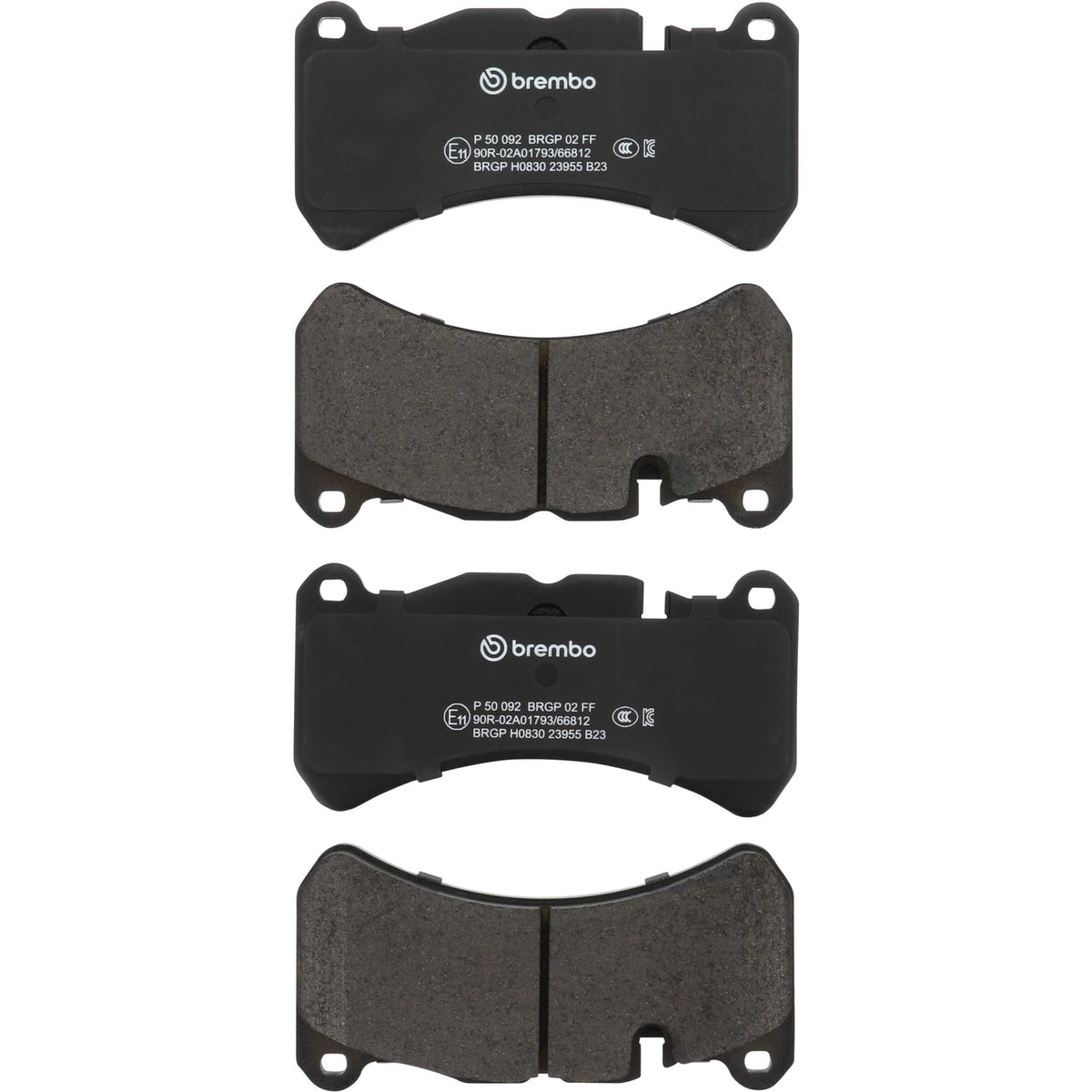 BREMBO P50092 Brembo P50092 Low-Met Front Disc Brake Pad Set MASERATI/MERCEDES-BENZ OE# 0044205020