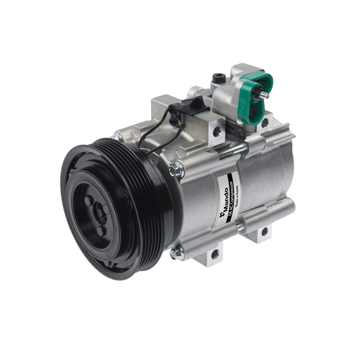 MANDO 10A1017 Mando 10A1017 AC Compressor with Clutch Original Equipment (Pre-filled Oil)