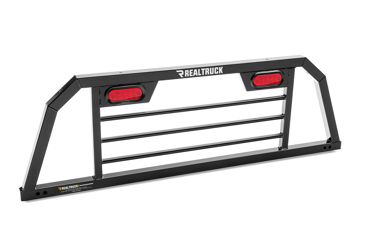 BACKRACK SRL900 RealTruck BACKRACK SRL Rack with Lights Included, Black – SRL900 – Fits 2008-2019 Chevrolet/GMC Silverado/Sierra 1500; 2020-2025 Silverado/Sierra 2500/3500HD; 2004-2025 Ford F-150 & Others