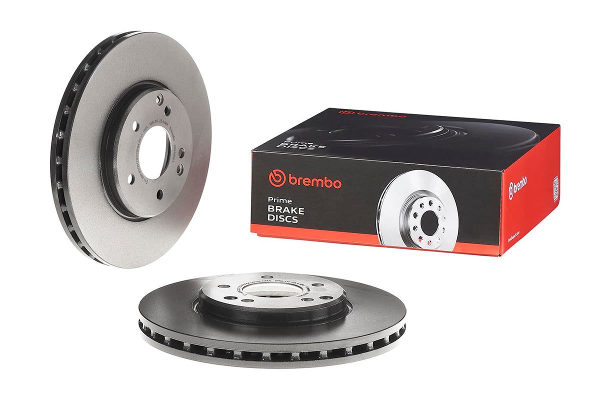 BREMBO 09830421C02 Brembo 09.8304.21 UV Coated Pillar Vented Front Brake Rotor MERCEDES-BENZ OE# A2034210512