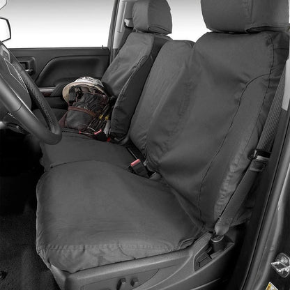 COVERCRAFT SS2589PCCH Covercraft SS2589PCCH - SeatSaver Polycotton 1st Row Charcoal Custom Seat Covers