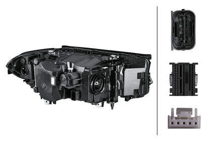 Hella 354836091 nobrandname HEADLAMP US A/F T BL PO KU LH MD12