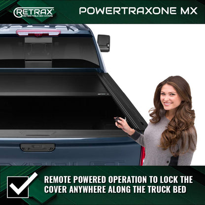 RETRAX 70488 RealTruck Retrax PowertraxONE MX Retractable Truck Bed Tonneau Cover – 70488 – Fits 2019 - 2025 Chevy/GMC Silverado/Sierra 1500 w/Carbon Pro Bed 5' 10" Bed (69.9")