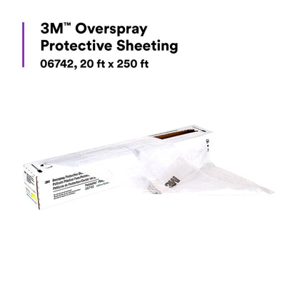 3M 06742 3M Overspray Protective Sheeting, 06742, 20 ft x 250 ft