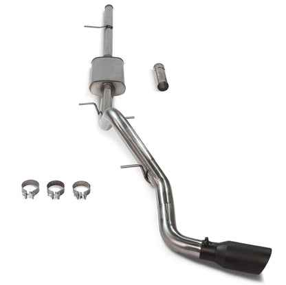 FLOWMASTER 717858 Flowmaster 717858 FlowFX Cat-Back Exhaust 3 Inch 409 Stainless 4.5 Inch Black Ceramic 304 Stainless Tip Compatible with 2019-2025 Chevy Silverado GMC Sierra 1500 5.3L 2/4WD 148 & 157 Inch Wheelbase