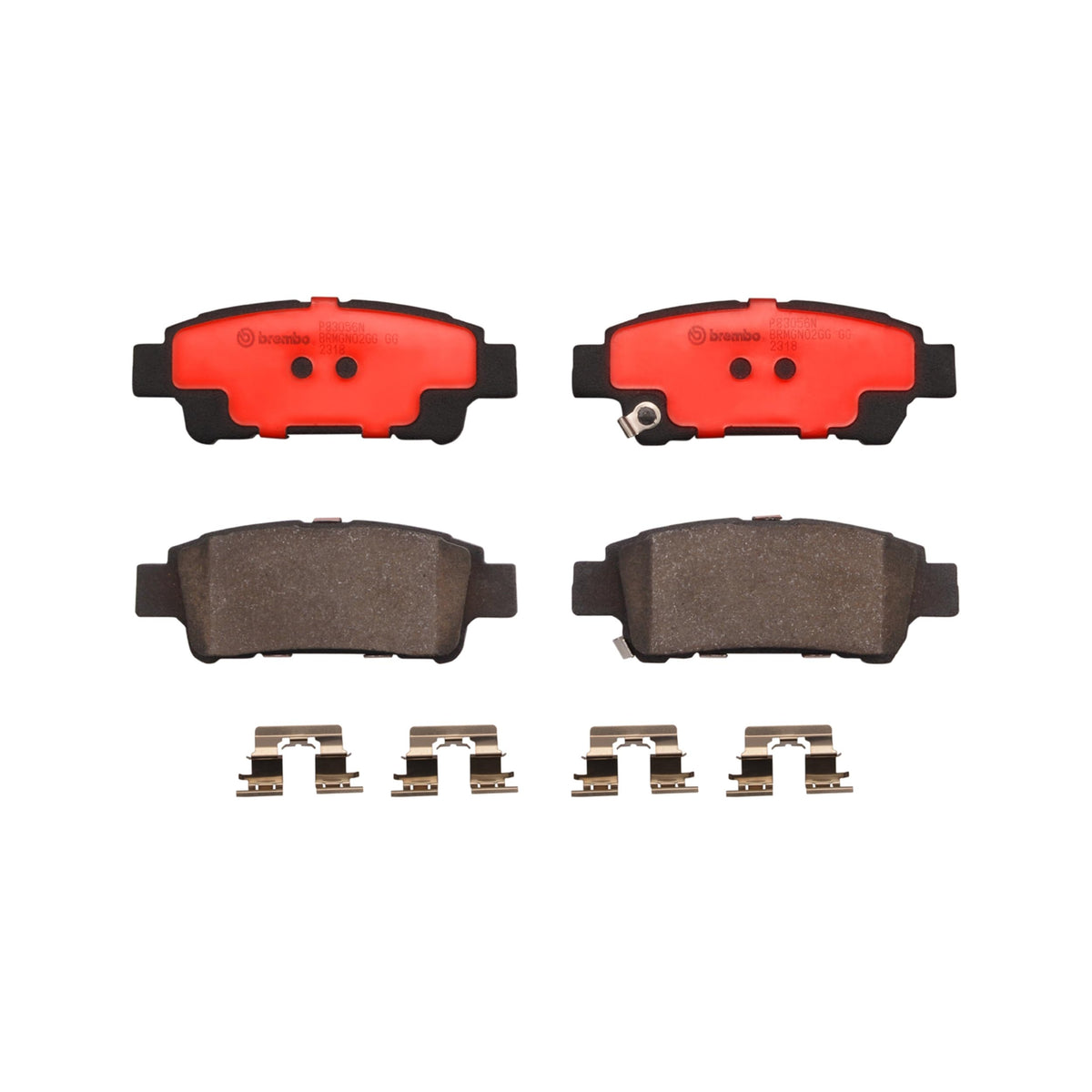BREMBO P83056N Brembo P83056N Premium Ceramic Rear Disc Brake Pad Set TOYOTA OE# 0446028040