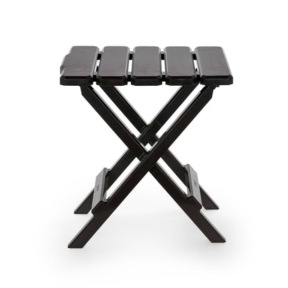 CAMCO 51882 Camco Adirondack Quick-Folding Plastic Outdoor Side Table, Mocha, 51882