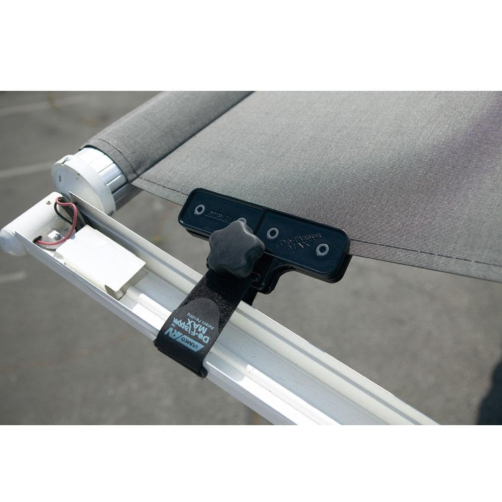 CAMCO 42251 Camco Awning De-Flapper Max - Protects Your RV Awning from Costly Rips and Tears, Rust Resistant - 2 Pack (42251)